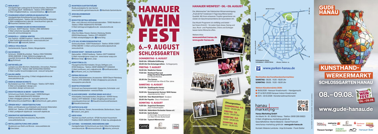 Hanauer Weinfest vom Samstag, 01.08.2026