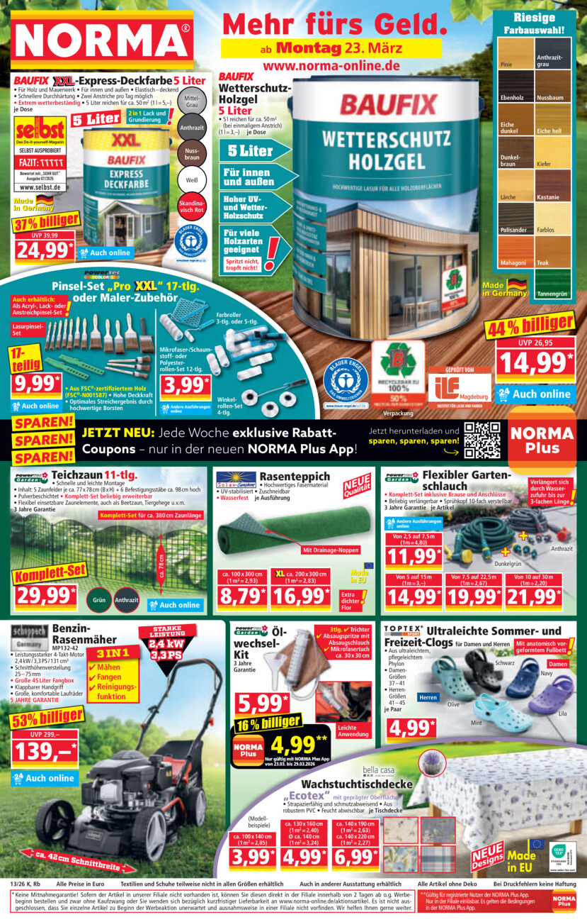 NormaKW13 vom Samstag, 21.03.2026