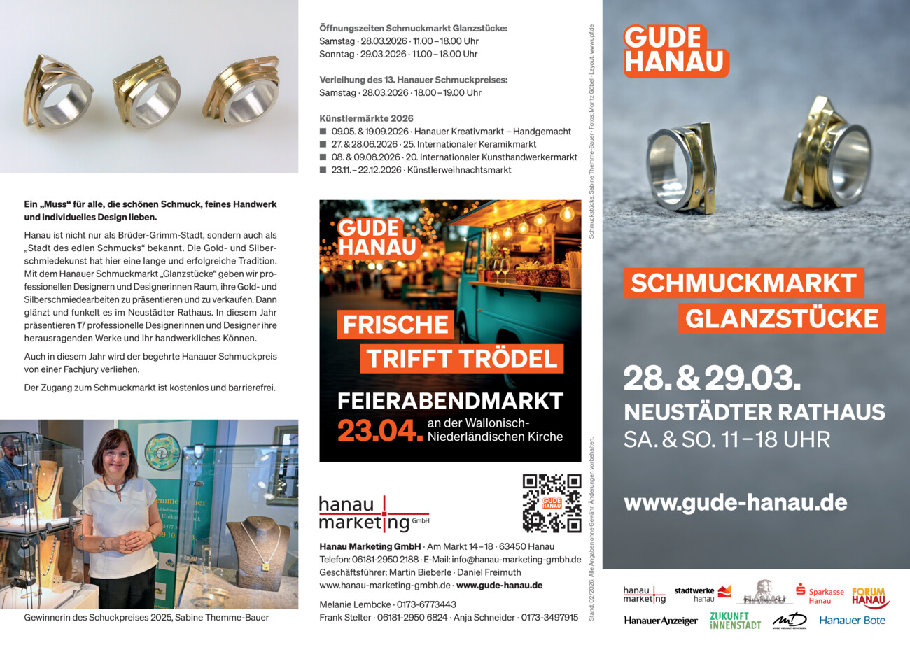 Schmuckmarkt vom Samstag, 21.03.2026