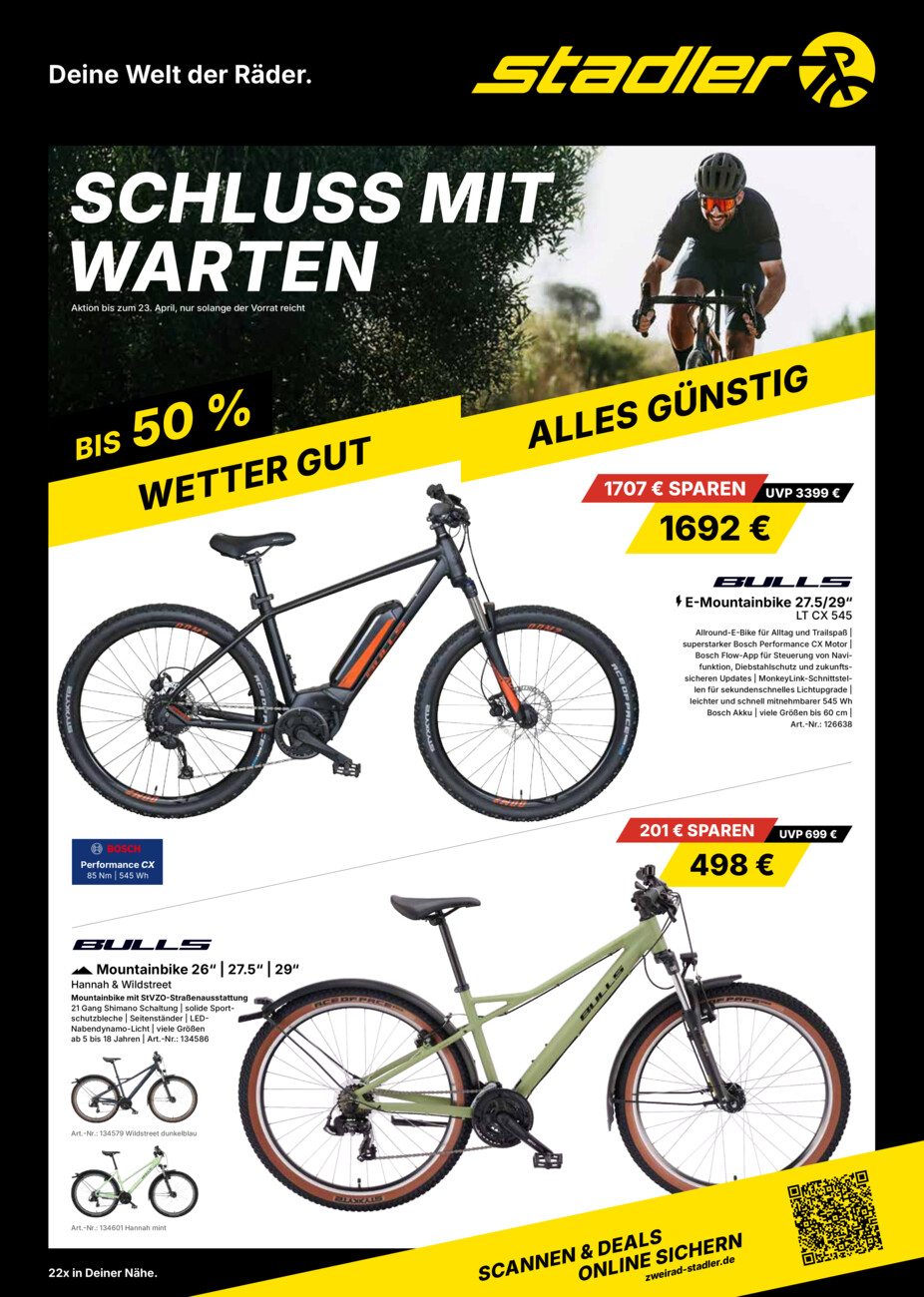 Zweirad-Center Stadler vom Freitag, 20.03.2026