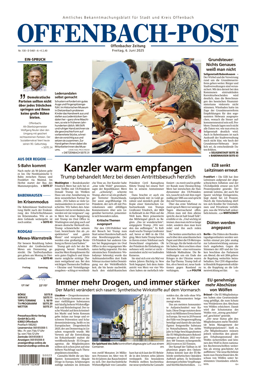 Offenbach-Post vom Freitag, 06.06.2025