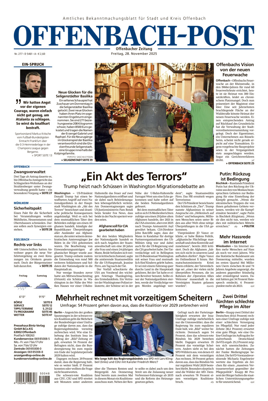 Offenbach-Post vom Freitag, 28.11.2025