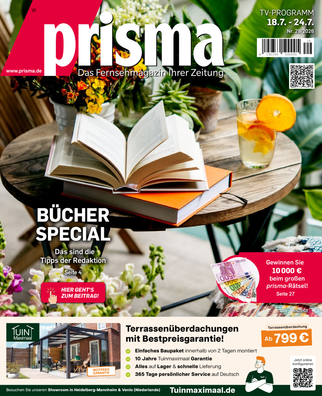 Prisma vom Samstag, 18.07.2026