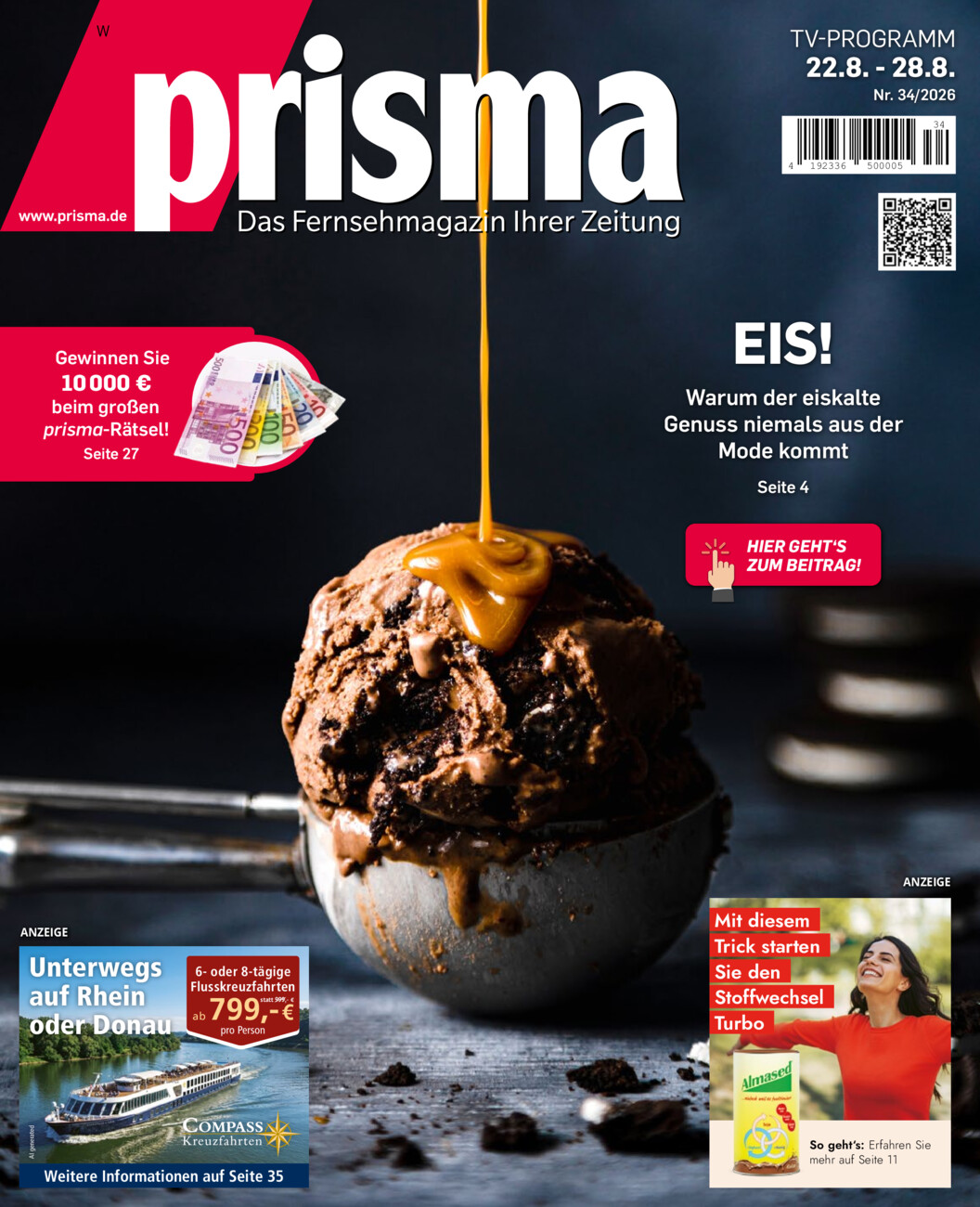 Prisma vom Samstag, 22.08.2026