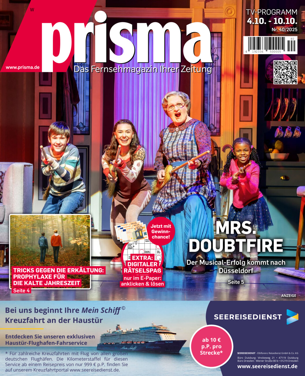 Prisma vom Samstag, 04.10.2025