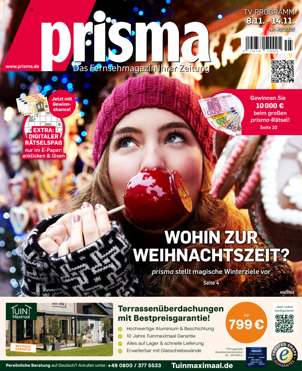 Prisma vom Samstag, 08.11.2025