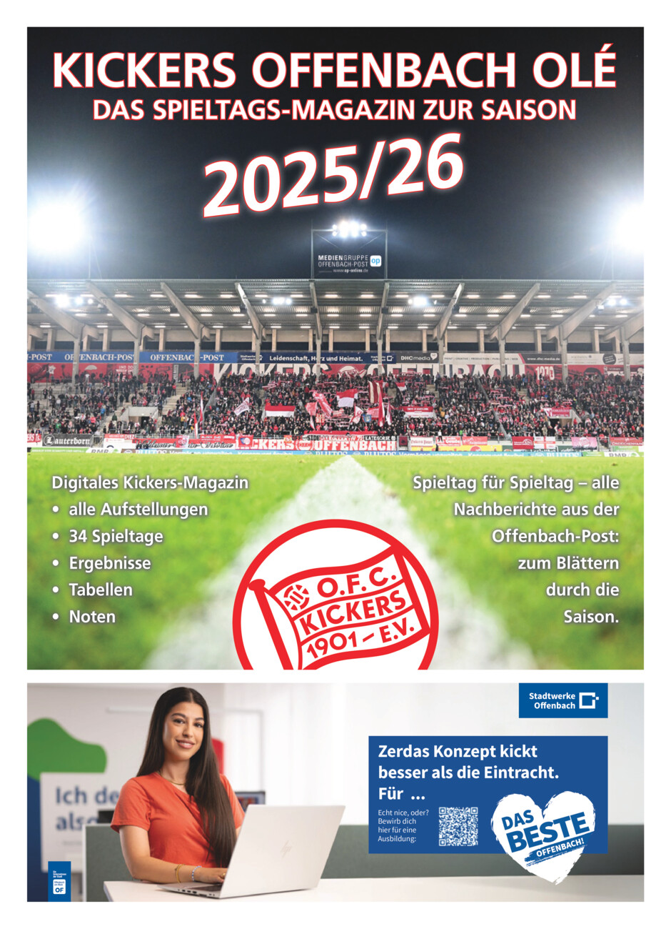 Kickers Online-Magazin vom Montag, 23.03.2026