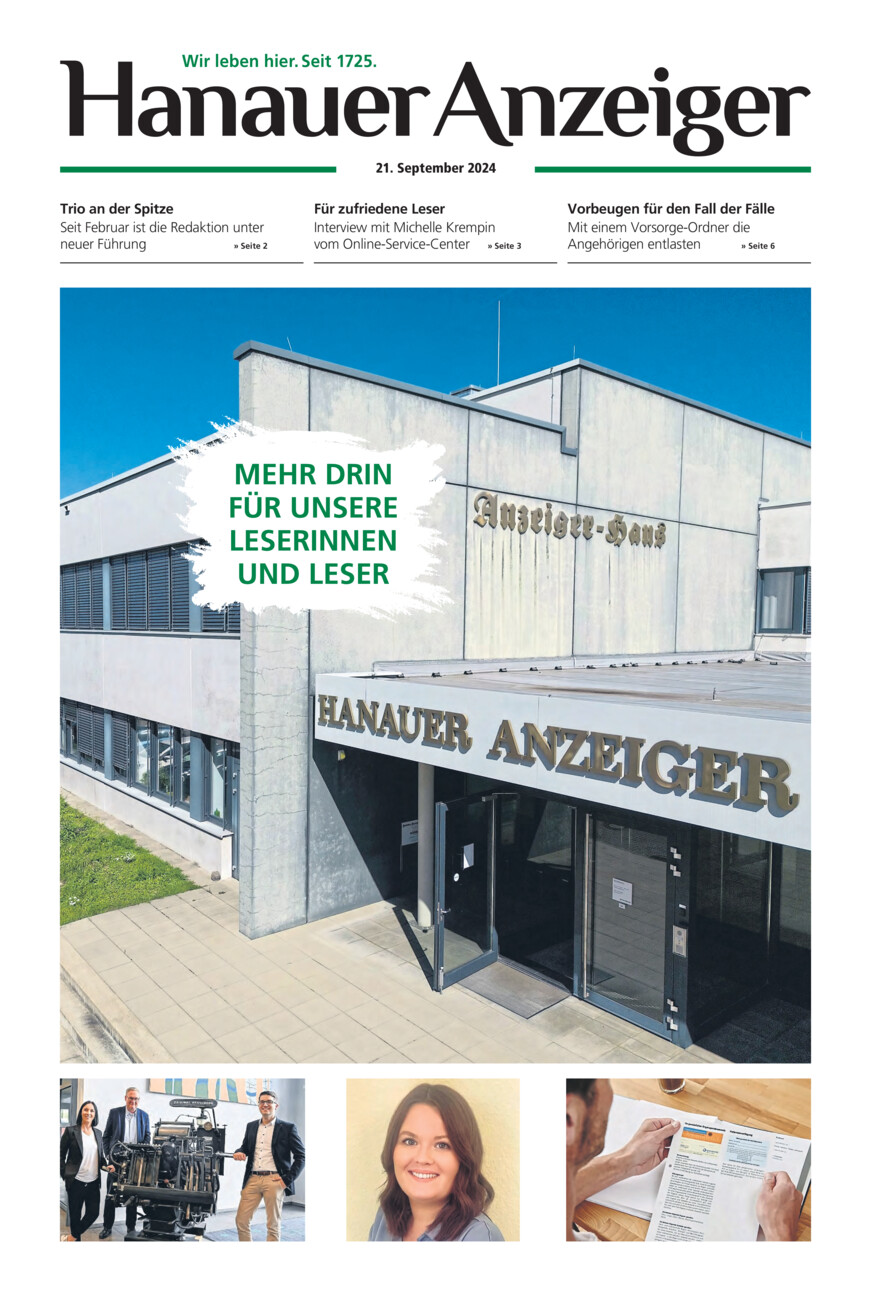 Mehr drin für unsere Leser vom Samstag, 21.09.2024