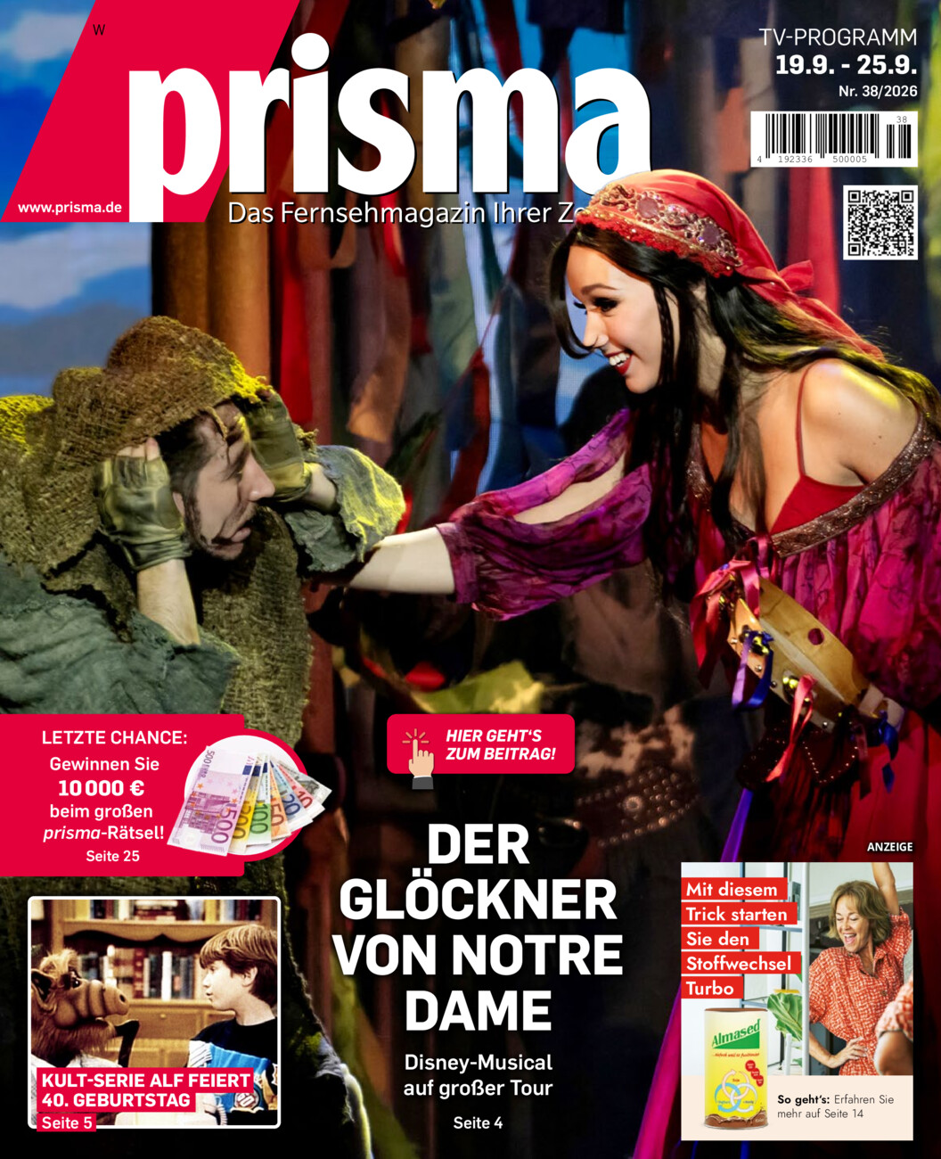 Prisma vom Samstag, 19.09.2026
