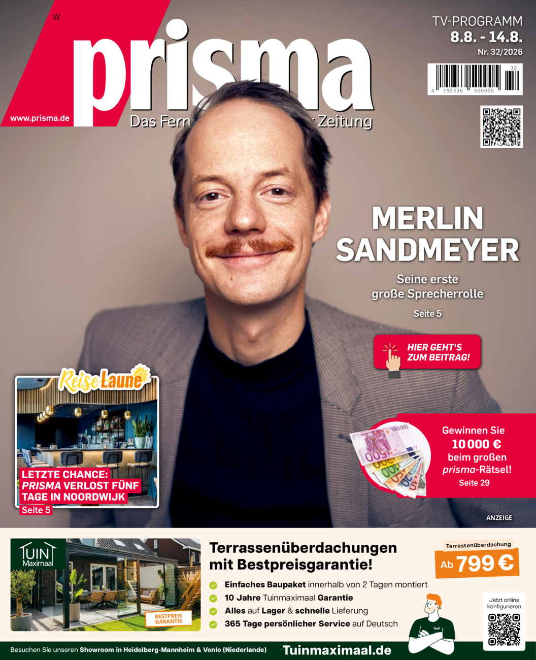 Prisma vom Samstag, 08.08.2026