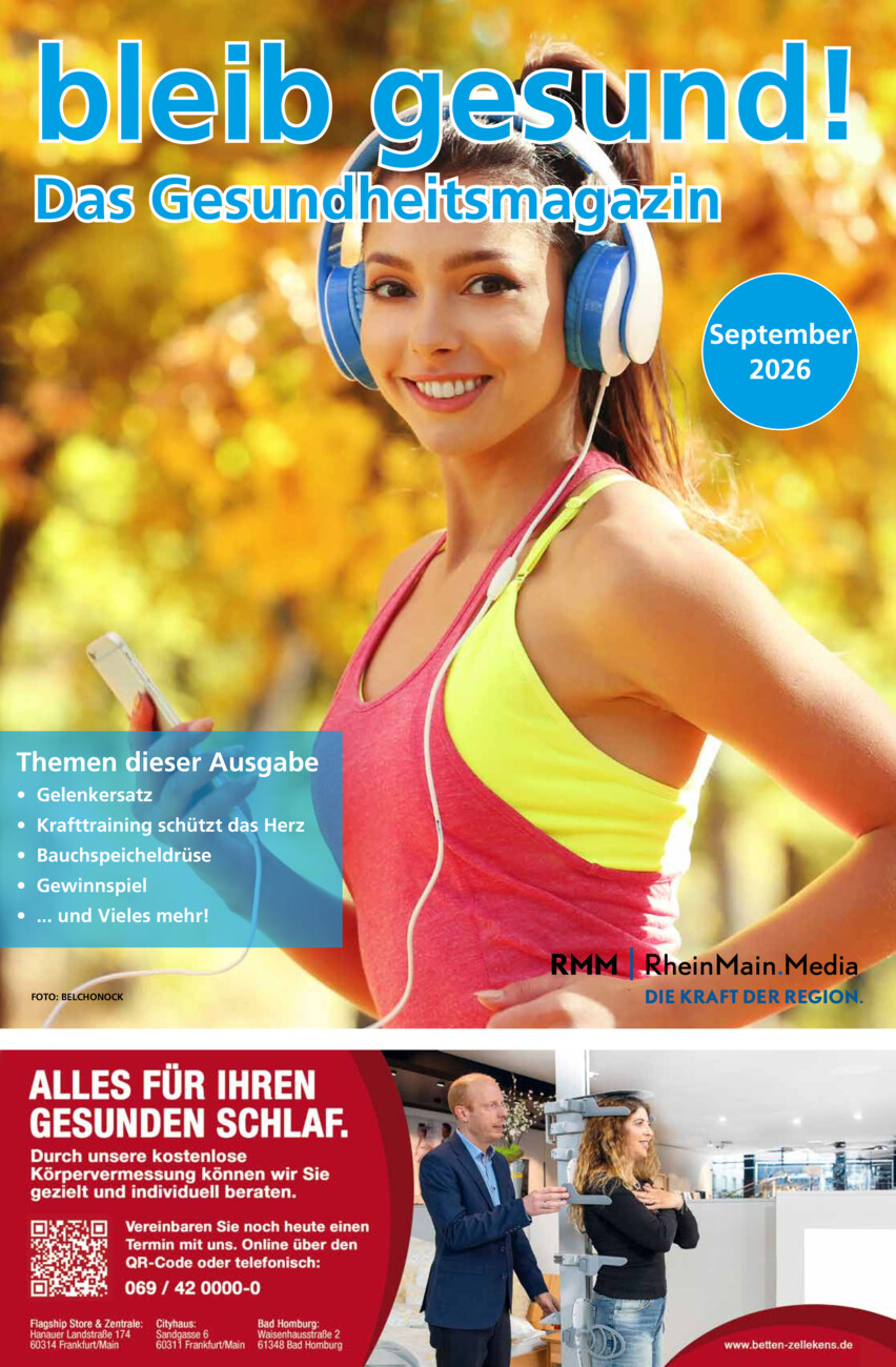 Bleib gesund - September vom Freitag, 04.09.2026