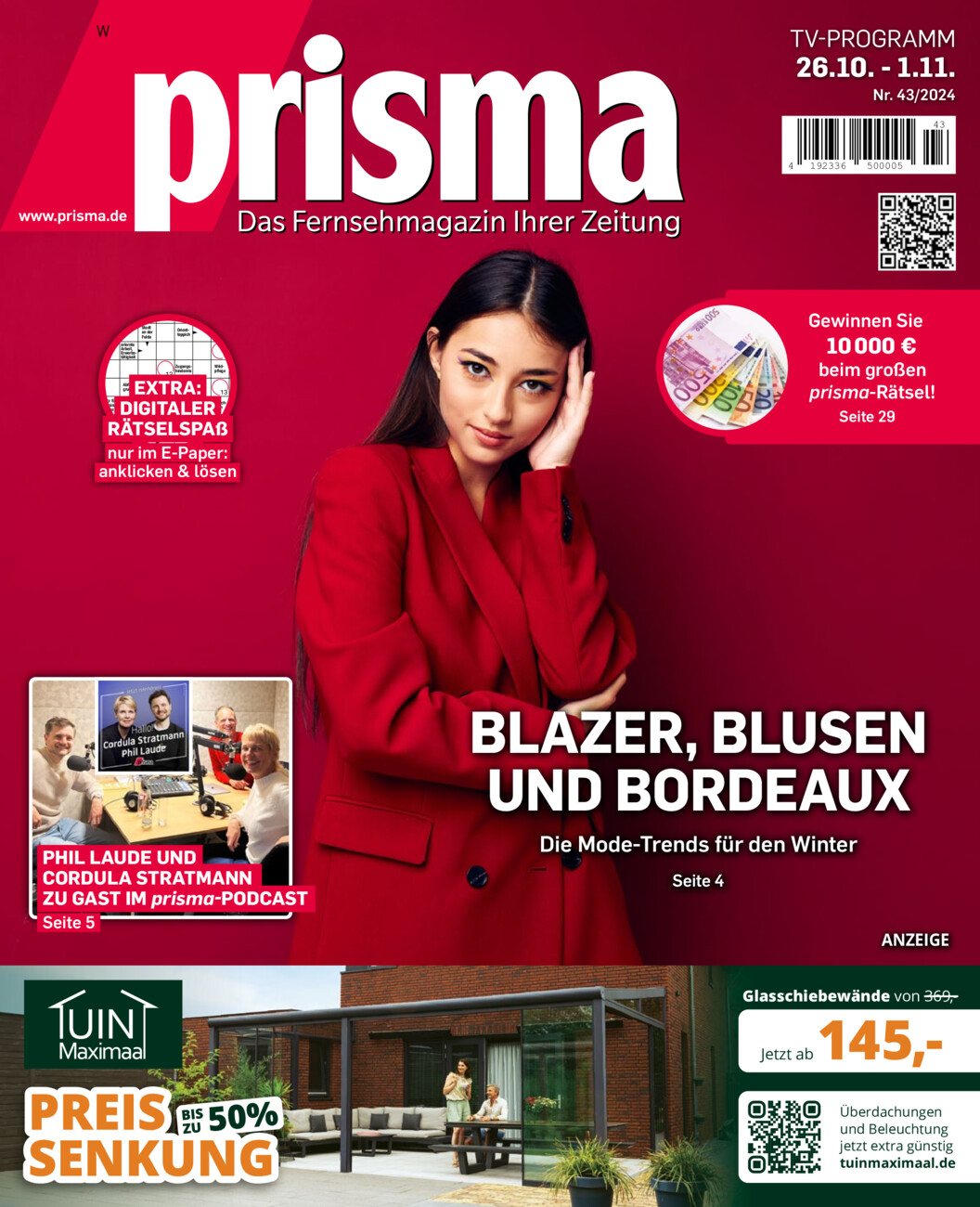 Prisma Magazin vom Samstag, 26.10.2024