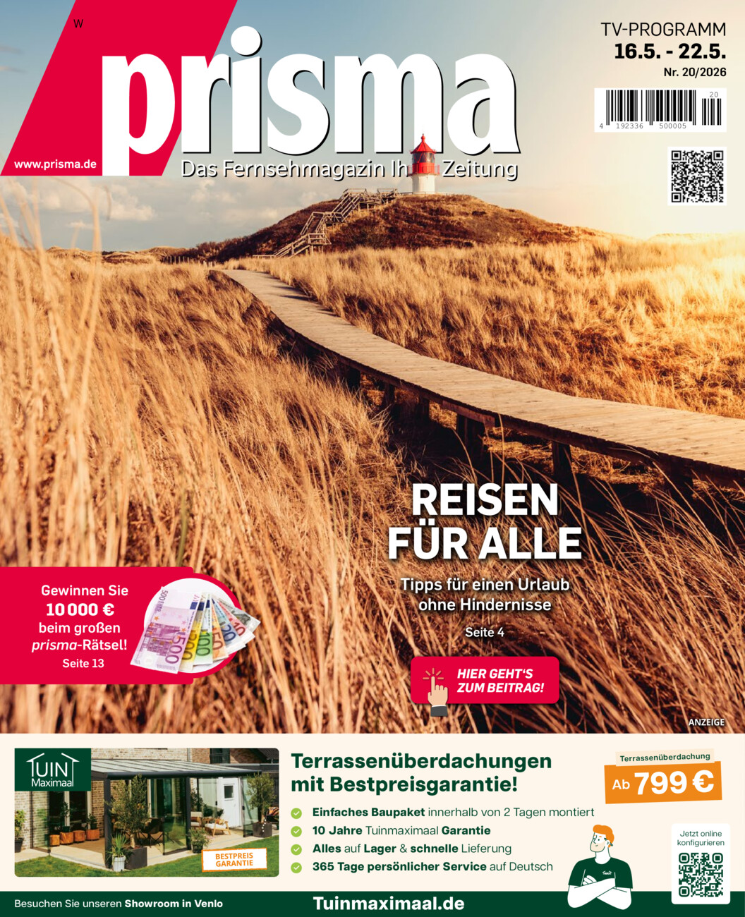 Prisma vom Samstag, 16.05.2026