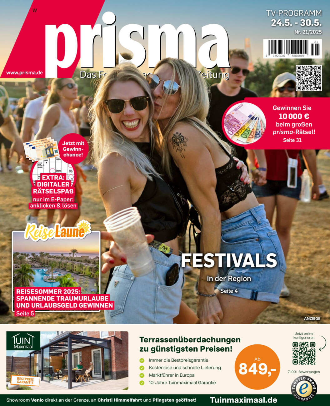 Prisma vom Samstag, 24.05.2025